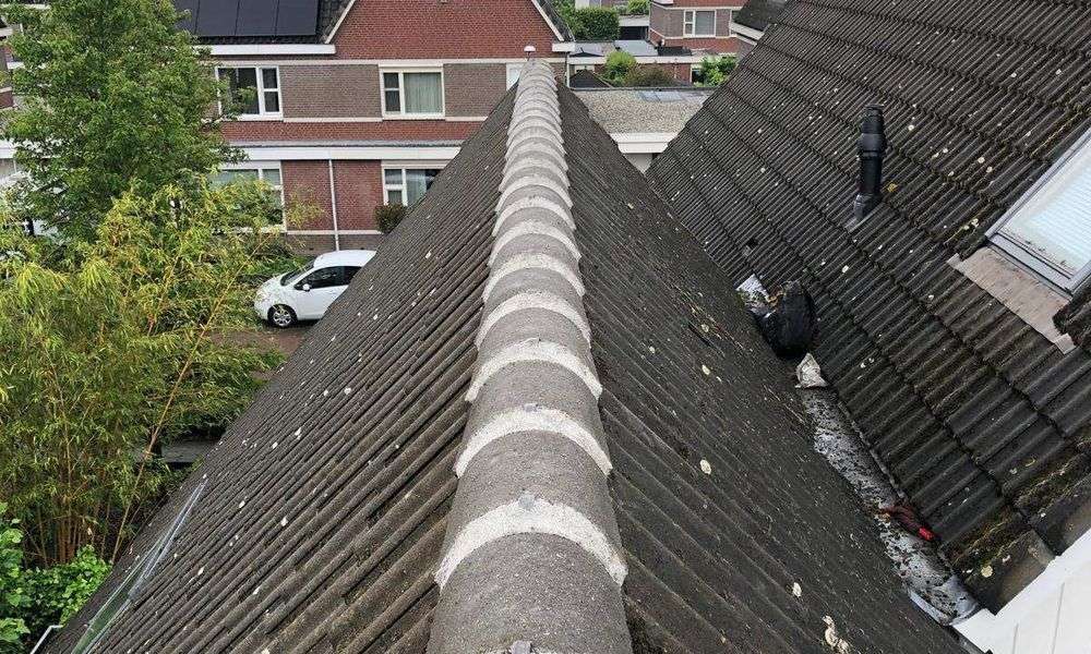 Repareren van nokvorsten in Strijen